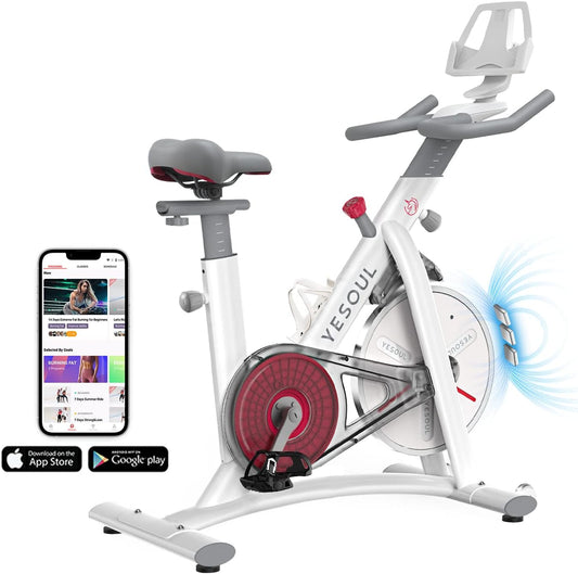 "Get Fit with the Smart Black S3 Exercise Bike - Magnetic Resistance, Bluetooth Heart Rate Monitoring, Perfect for Home and Gym Workouts!"